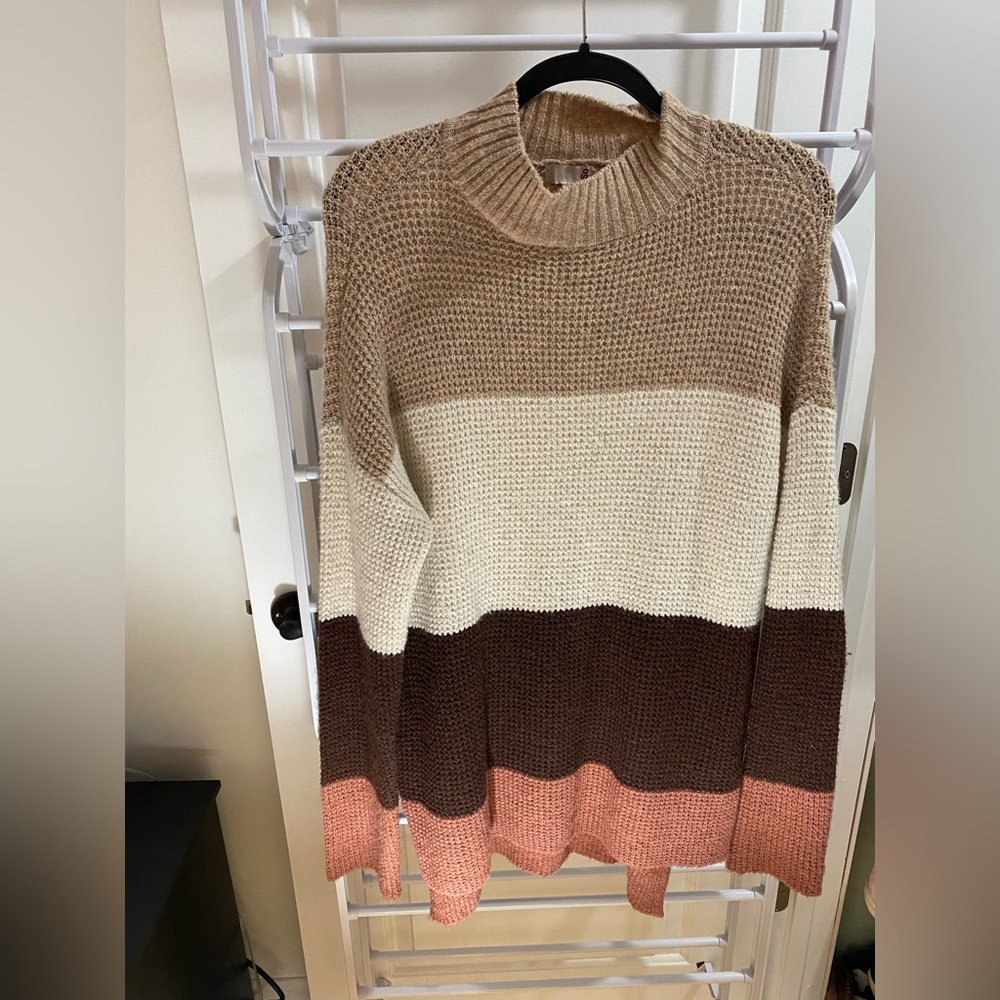 Long turtleneck sweater